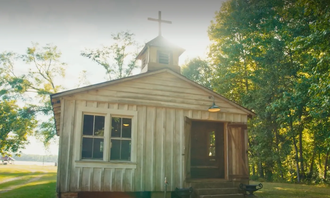 The rustic chapel from outside