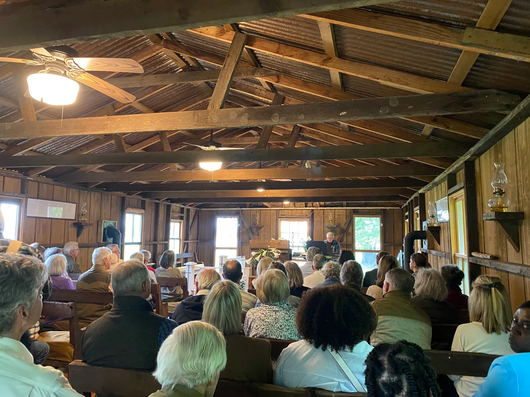 Easter Sunset Service — a full chapel