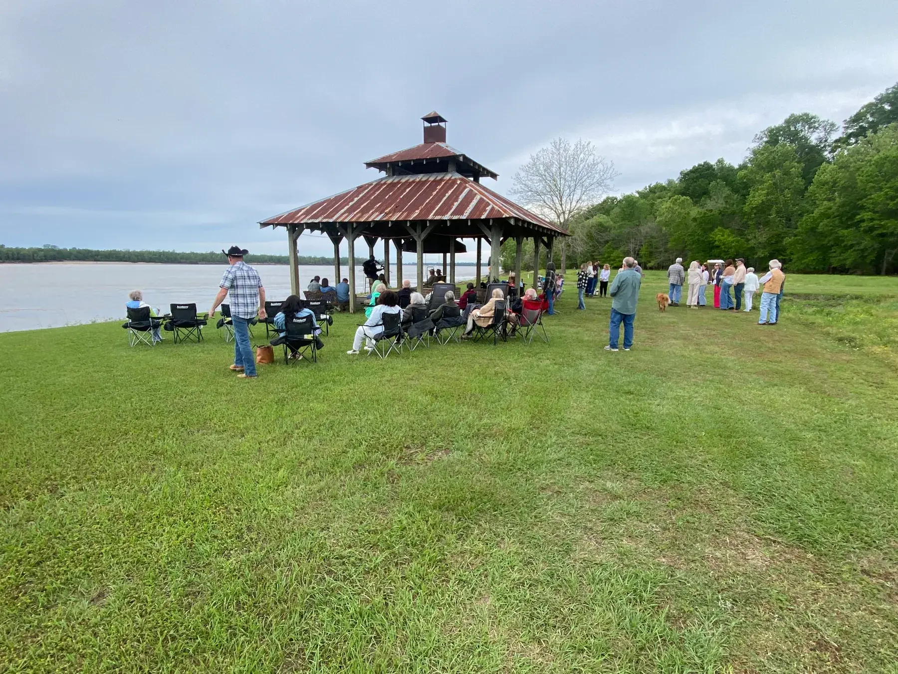 Easter Sunset Service at the blacksmith shop
