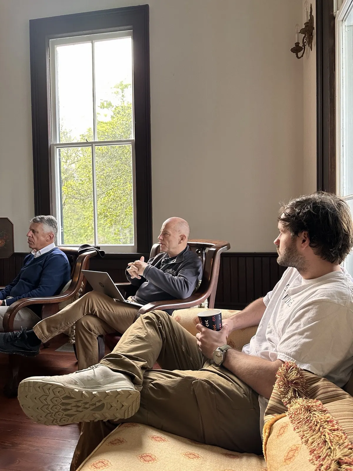 Pastor Daniel Dyer teaching during a retreat